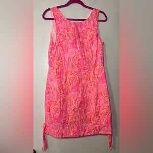 Lilly Pulitzer Tiki Pink Tappin it Back Mila Shift Size 8 EUC